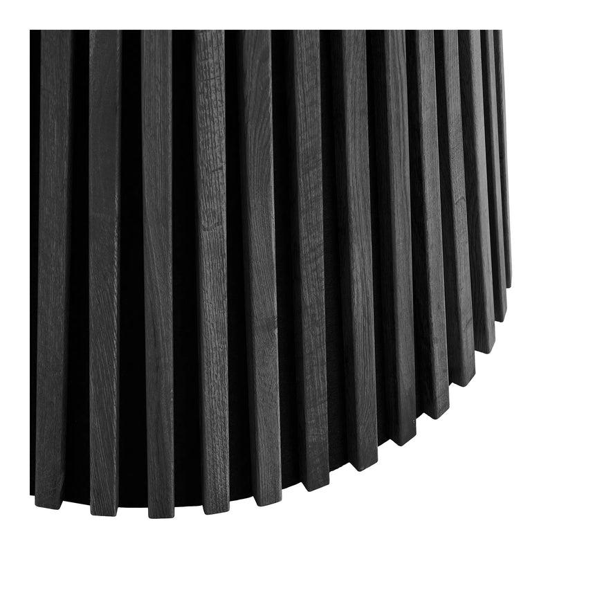 Masă de dining Osaka, ø120 cm - culoare stejar negruMobCenter