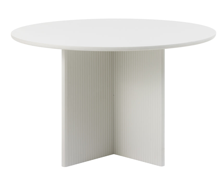 Masă de dining PALMA Ø110 cm, culoare greigeMobCenter