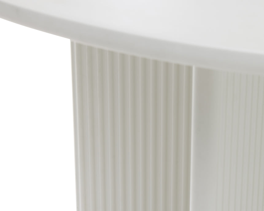 Masă de dining PALMA Ø110 cm, culoare greigeMobCenter