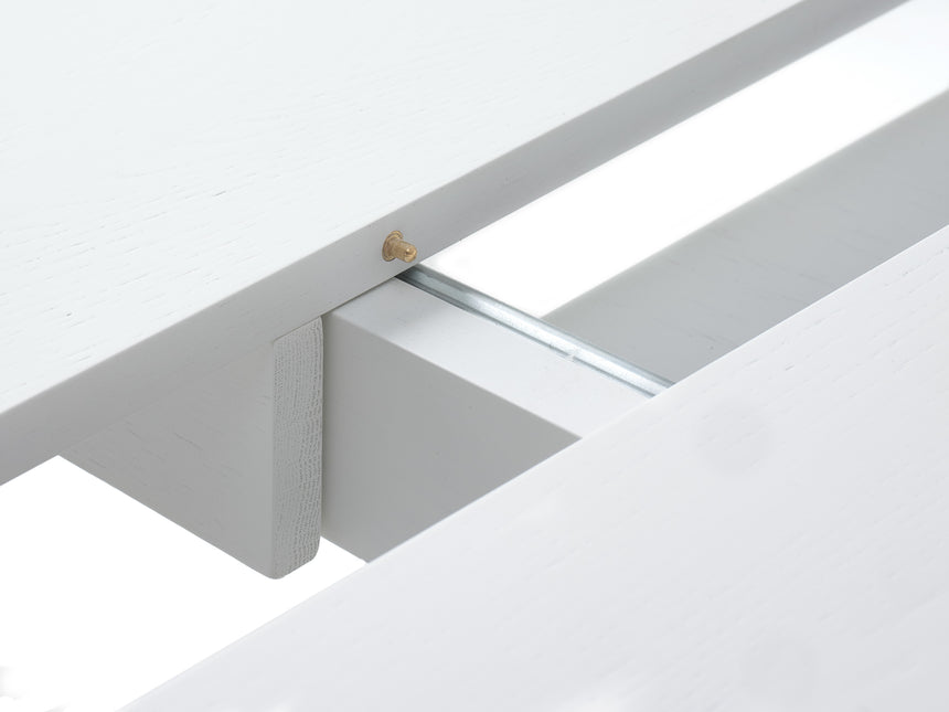 Masă de dining extensibilă Nola Ø120–167 cm – Stejar AlbMobCenter