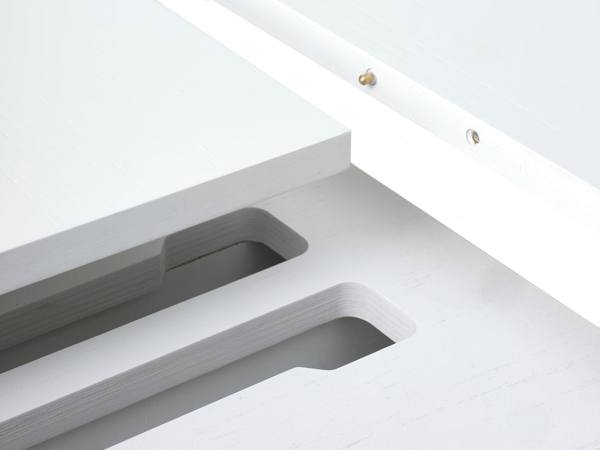 Masă de dining extensibilă Nola Ø120–167 cm – Stejar AlbMobCenter