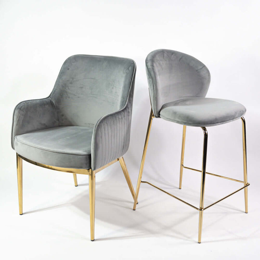 Nolan scaun de dining premium, culoarea griMobCenter