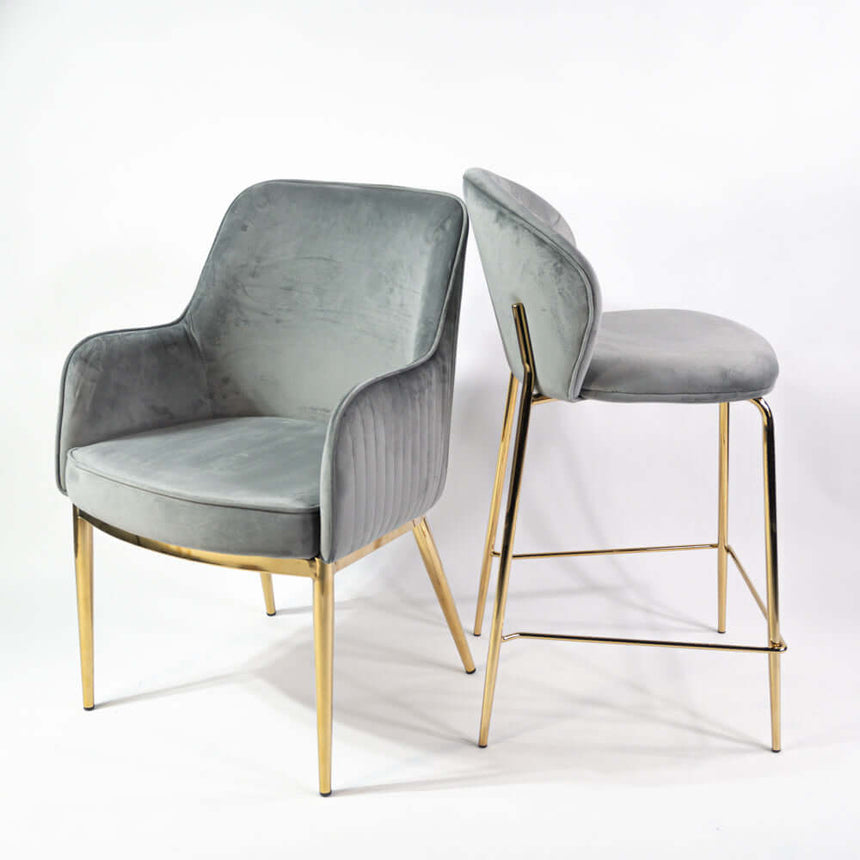 Nolan scaun de dining premium, culoarea griMobCenter