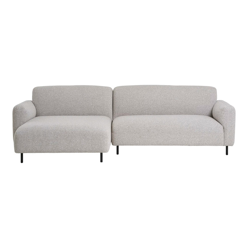 Salvador Lounge Sofa, left facing, bouclé, light greyMobCenter