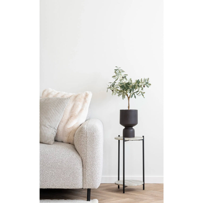 Salvador Lounge Sofa, left facing, bouclé, light greyMobCenter