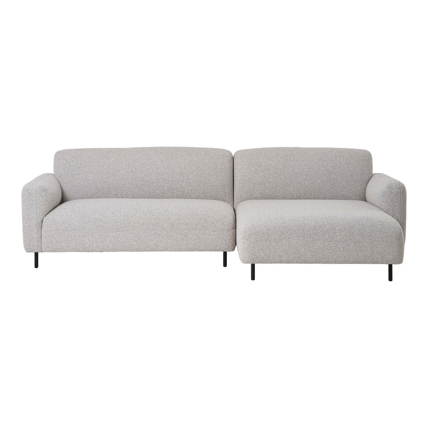 Salvador Lounge Sofa, right facing, bouclé, light greyMobCenter