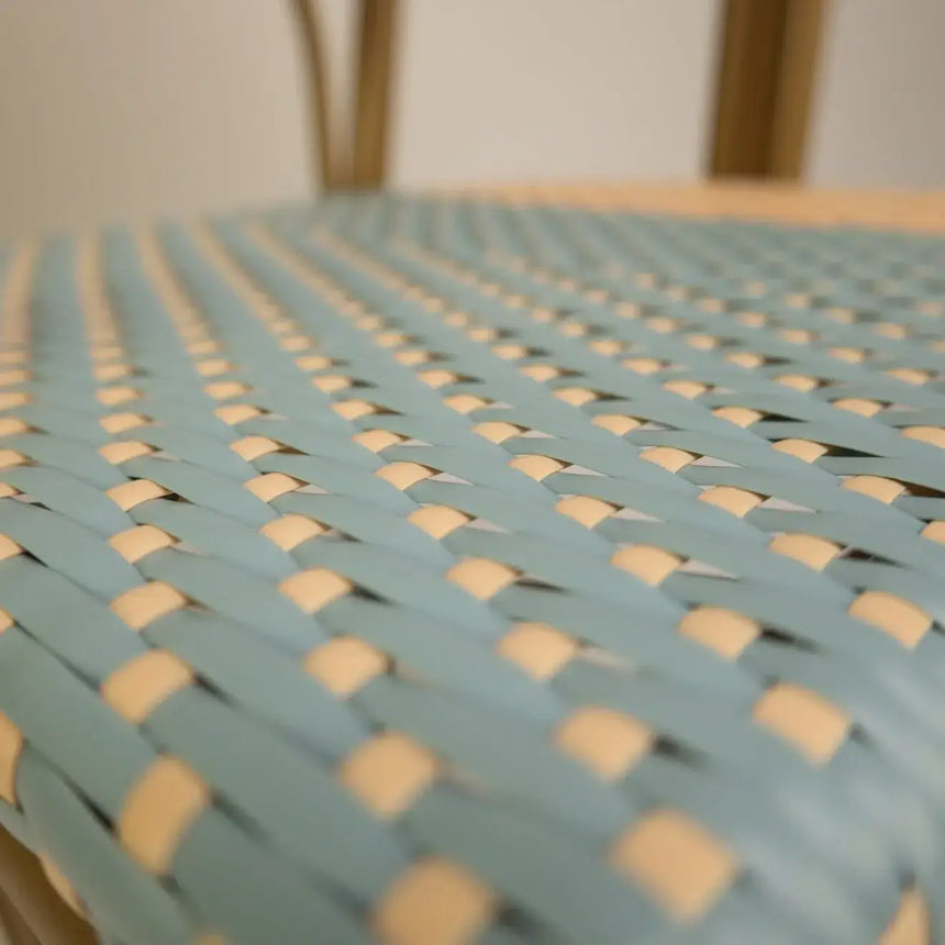 Santa Cruz scaun de terasa pentru exterior culoare albastru/bejMobCenter