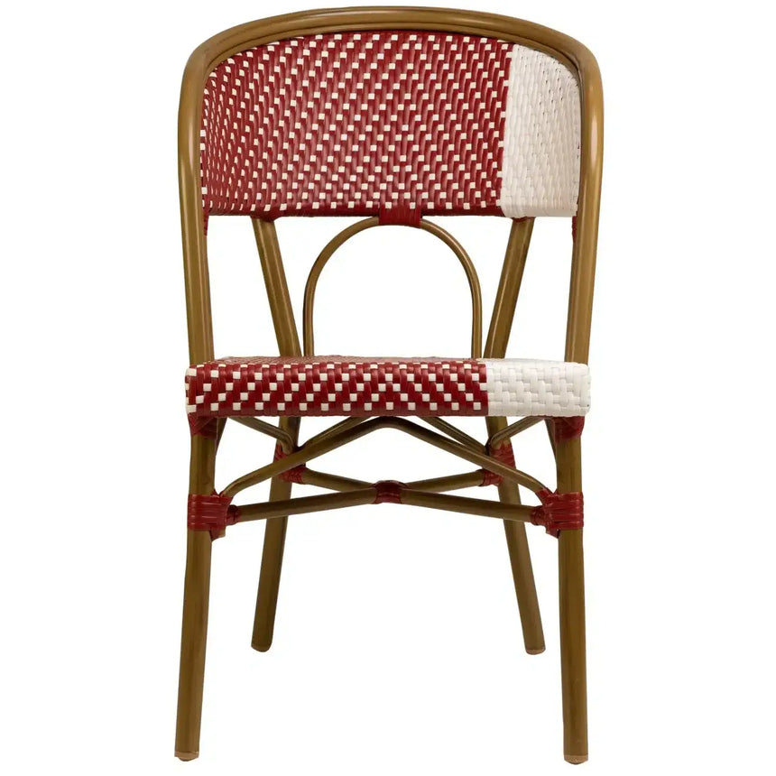 Santa Cruz scaun de terasa pentru exterior culoare rosu/albMobCenter