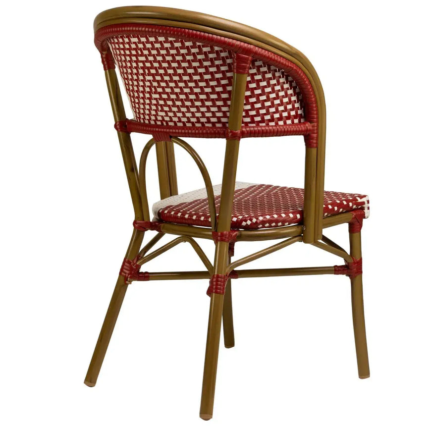 Santa Cruz scaun de terasa pentru exterior culoare rosu/albMobCenter