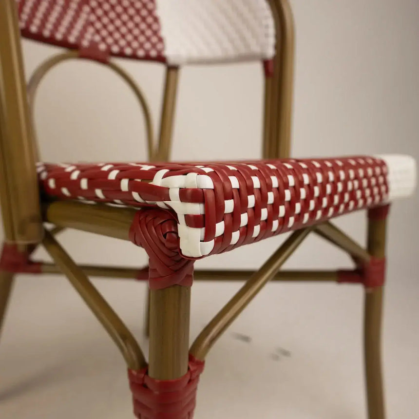 Santa Cruz scaun de terasa pentru exterior culoare rosu/albMobCenter