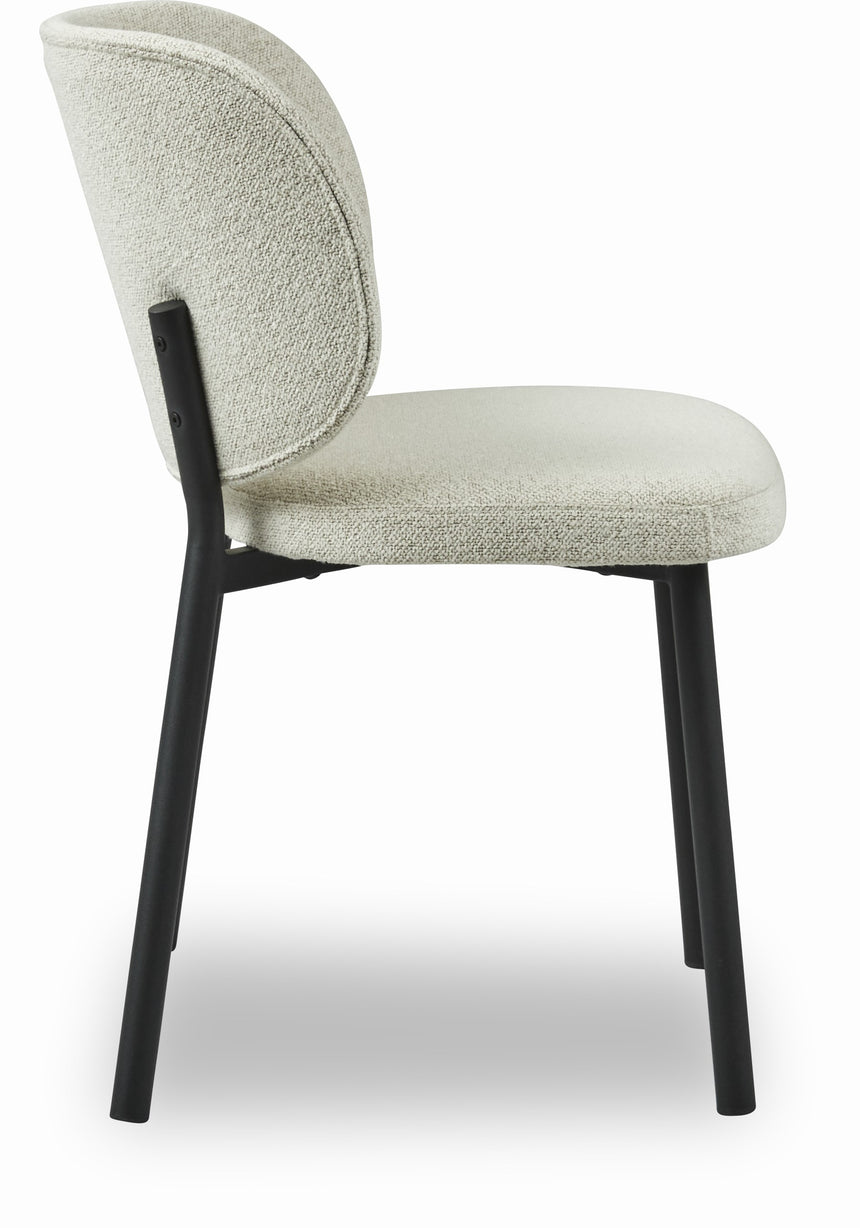 Scaun SWAN din bouclé alb unt – disponibil în mai multe culoriMobCenter