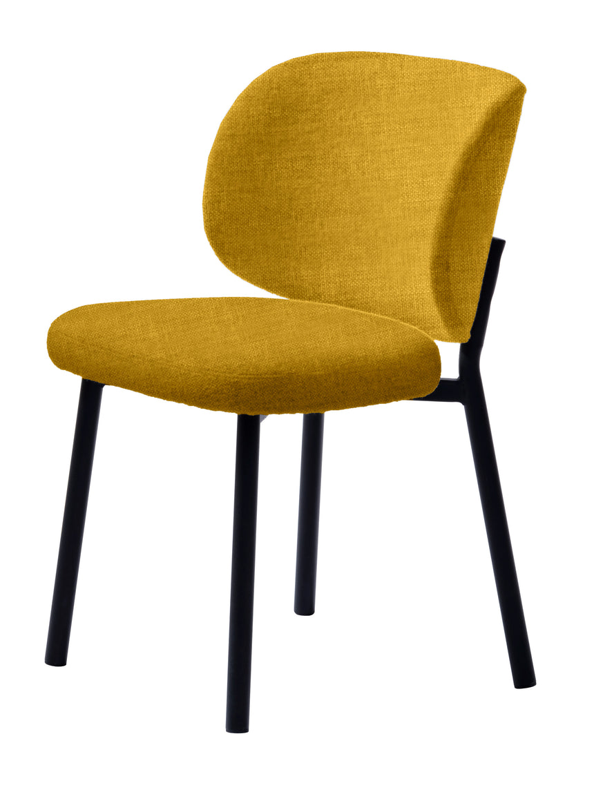 Scaun SWAN din bouclé alb unt – disponibil în mai multe culoriMobCenter