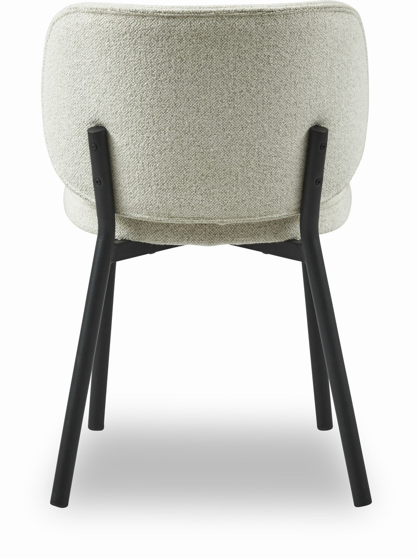 Scaun SWAN din bouclé alb unt – disponibil în mai multe culoriMobCenter