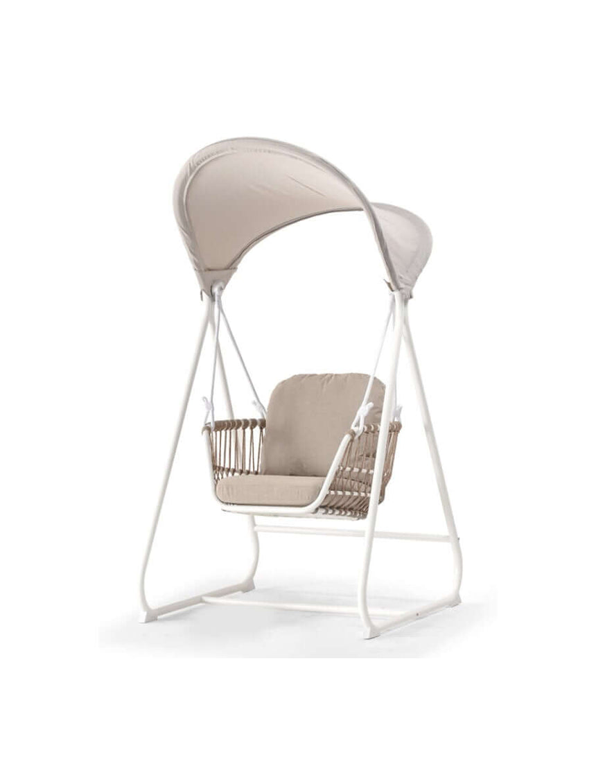 Scaun balansoar de exterior Bari alb – GrattoniMobCenter