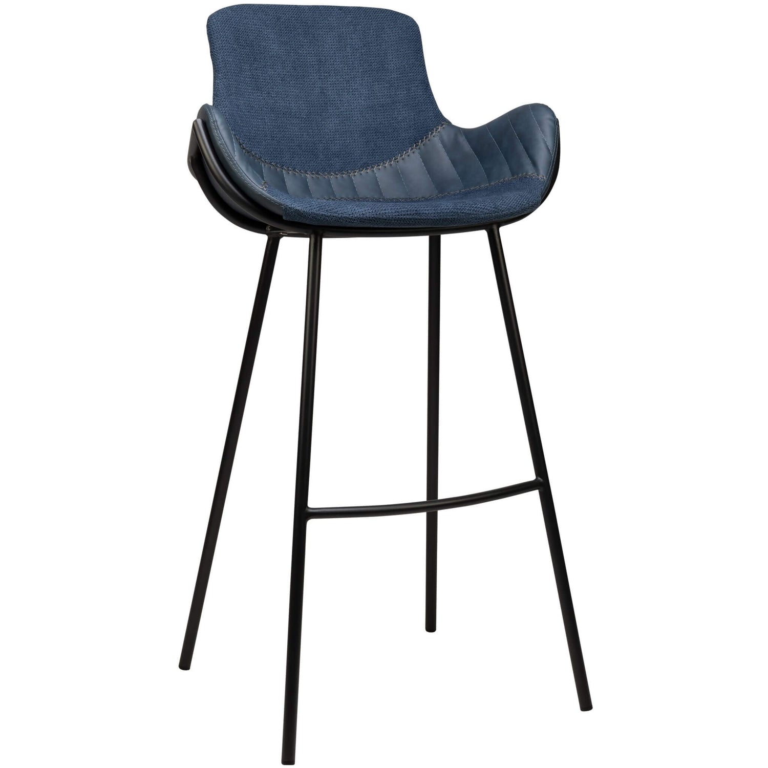 Scaun de bar pentru restaurant Alya, culoare albastrăMobCenter