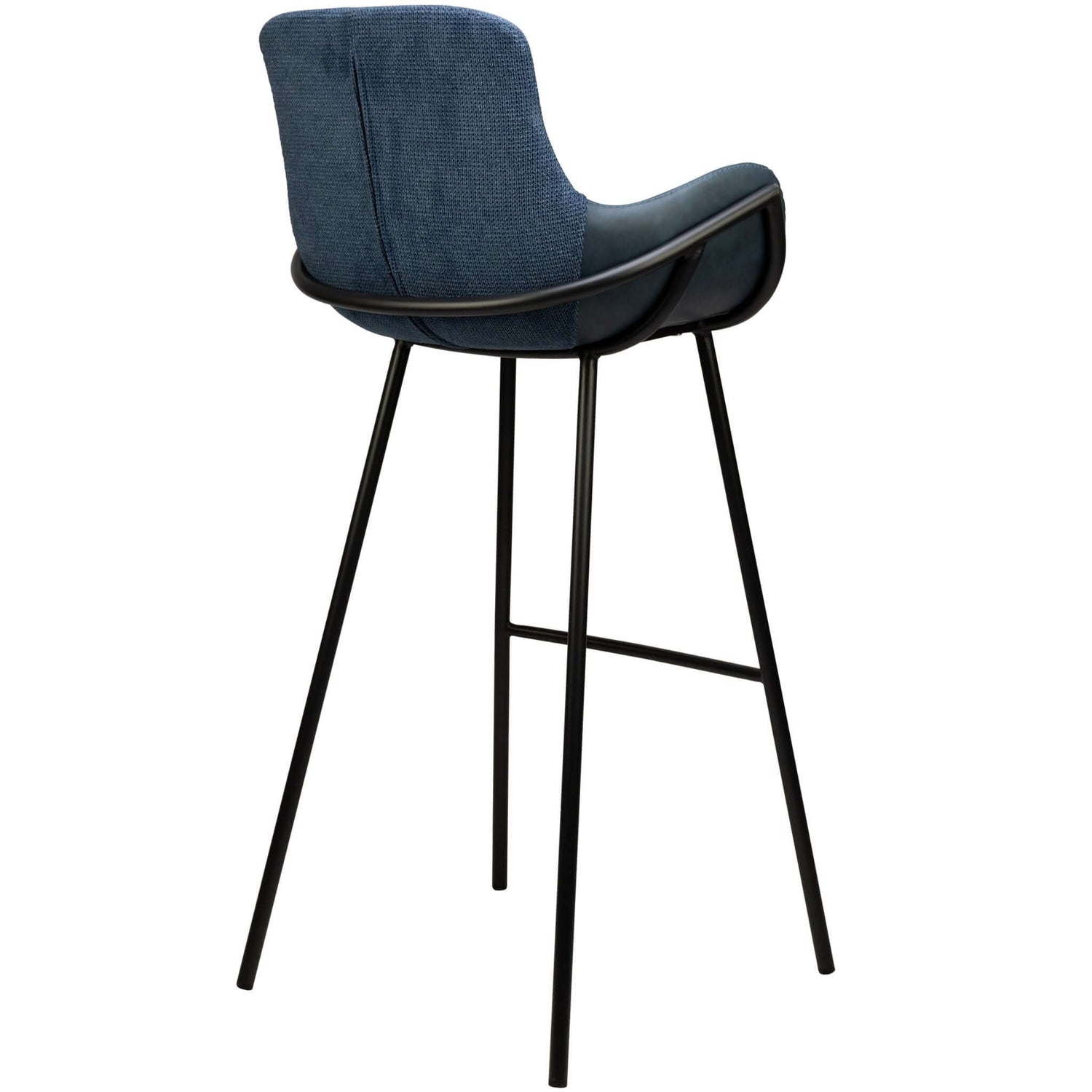 Scaun de bar pentru restaurant Alya, culoare albastrăMobCenter