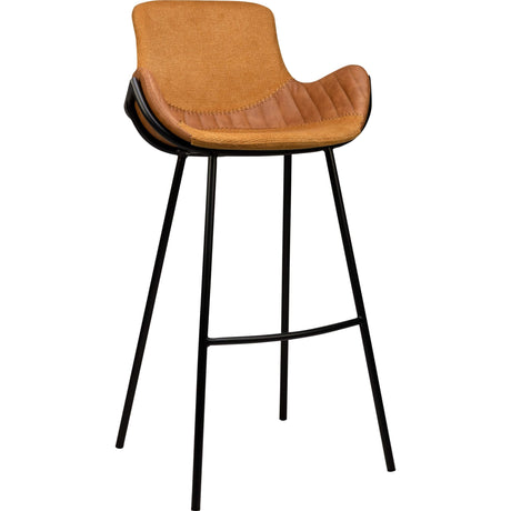 Scaun de bar pentru restaurant Alya, culoare galbenMobCenter