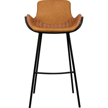 Scaun de bar pentru restaurant Alya, culoare galbenMobCenter