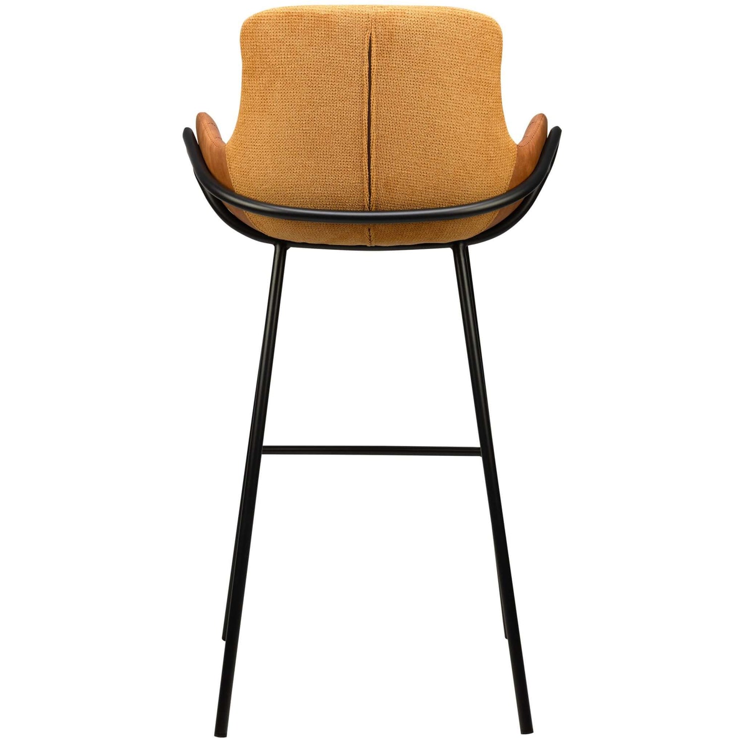 Scaun de bar pentru restaurant Alya, culoare galbenMobCenter