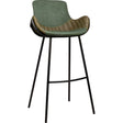 Scaun de bar pentru restaurant Alya, culoare verdeMobCenter