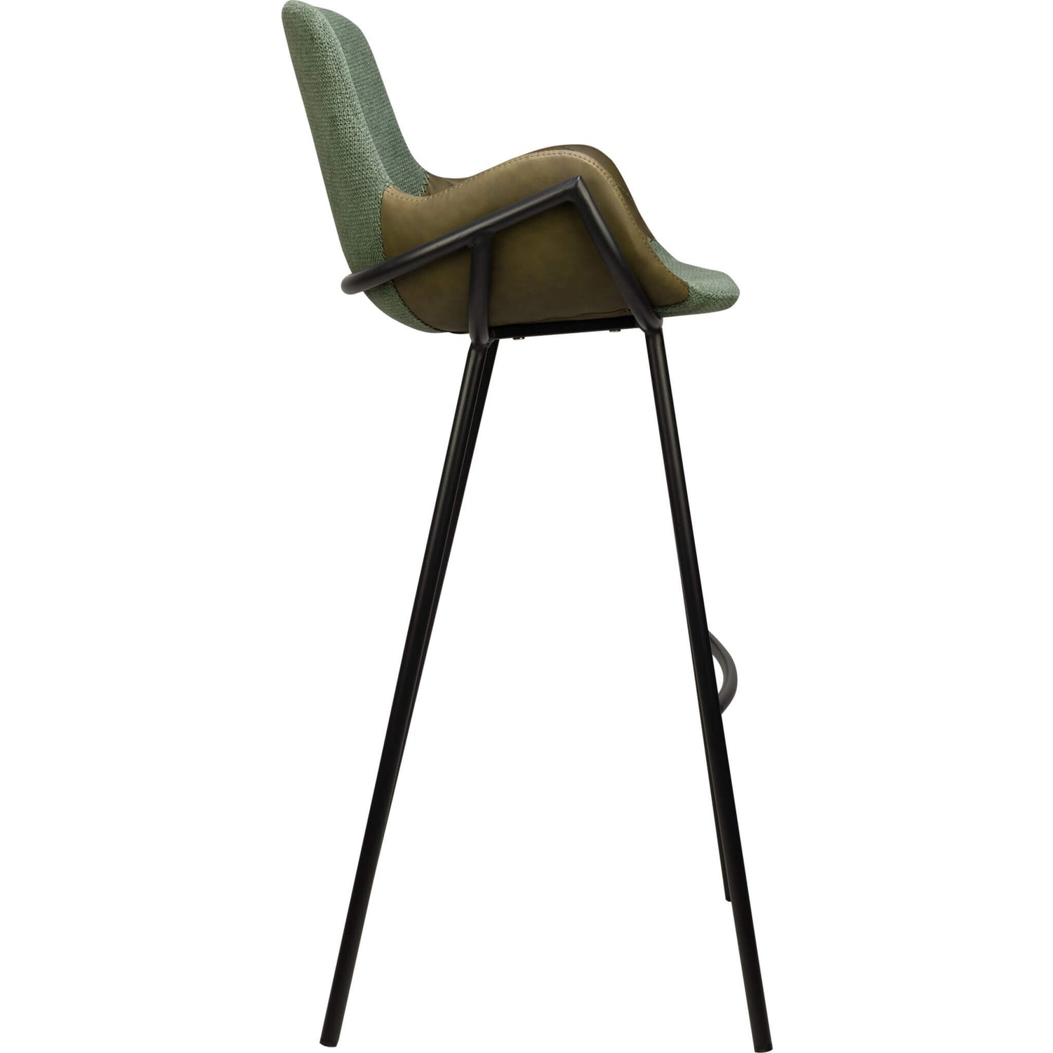 Scaun de bar pentru restaurant Alya, culoare verdeMobCenter