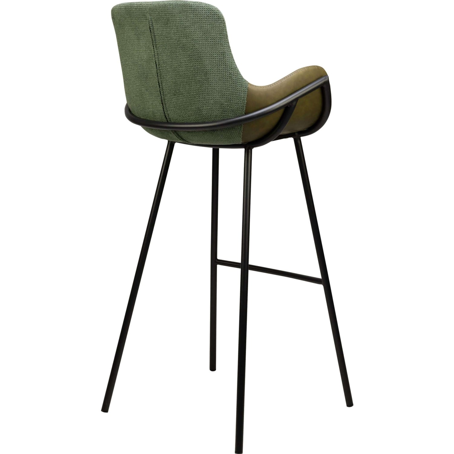 Scaun de bar pentru restaurant Alya, culoare verdeMobCenter