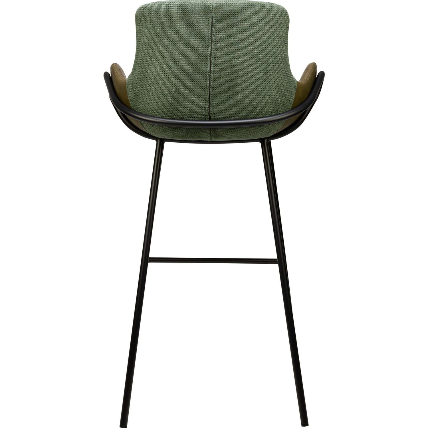 Scaun de bar pentru restaurant Alya, culoare verdeMobCenter