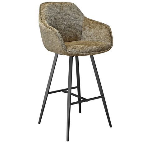 Scaun de bar pentru restaurant Ella, culoare brandyMobCenter