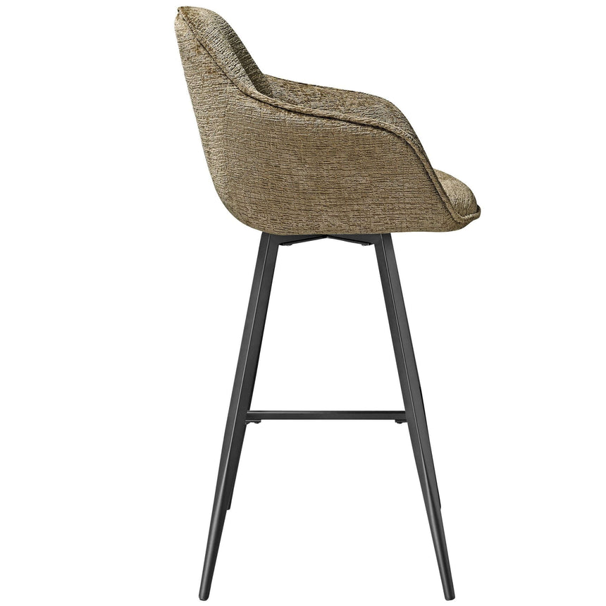 Scaun de bar pentru restaurant Ella, culoare brandyMobCenter