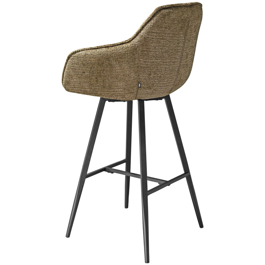 Scaun de bar pentru restaurant Ella, culoare brandyMobCenter