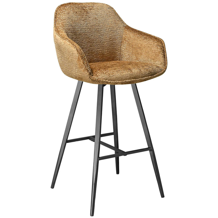 Scaun de bar pentru restaurant Ella, culoare cognacMobCenter