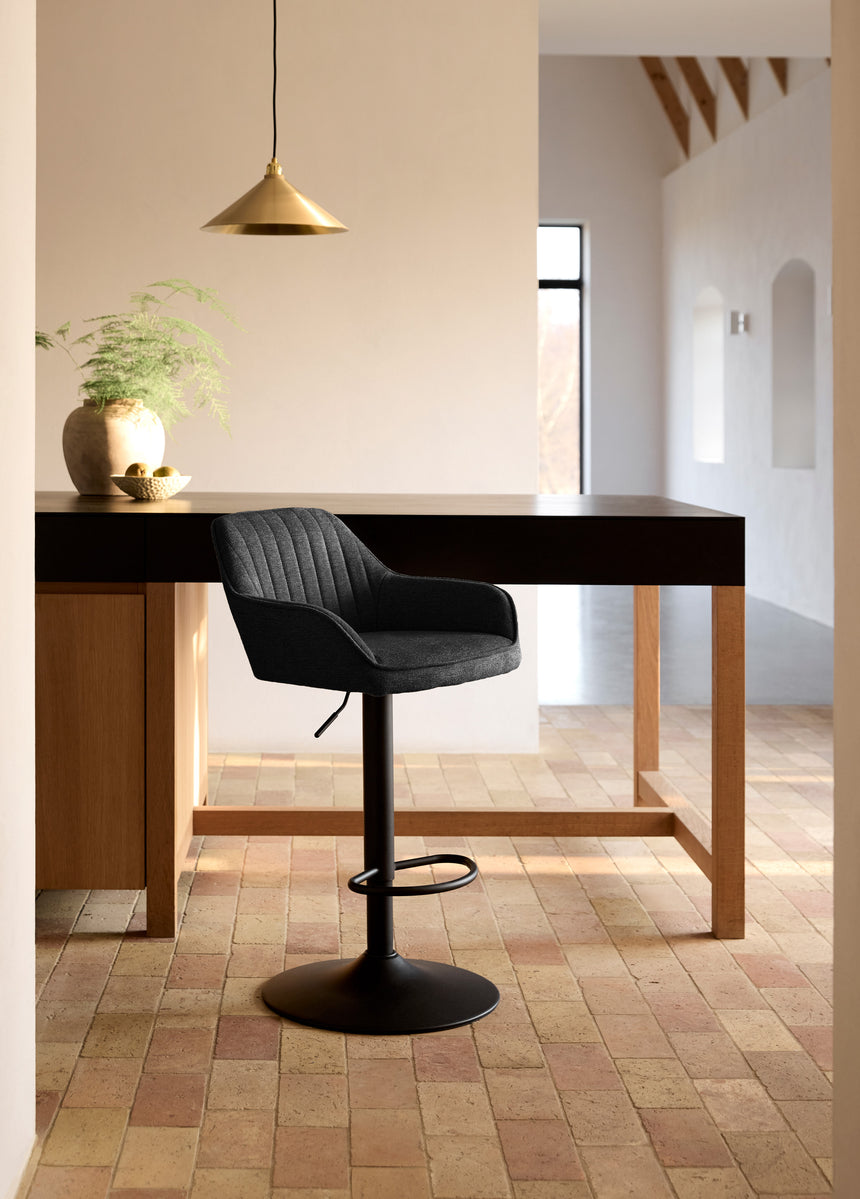 Scaun de bar reglabil NOLAN, culoare griMobCenter