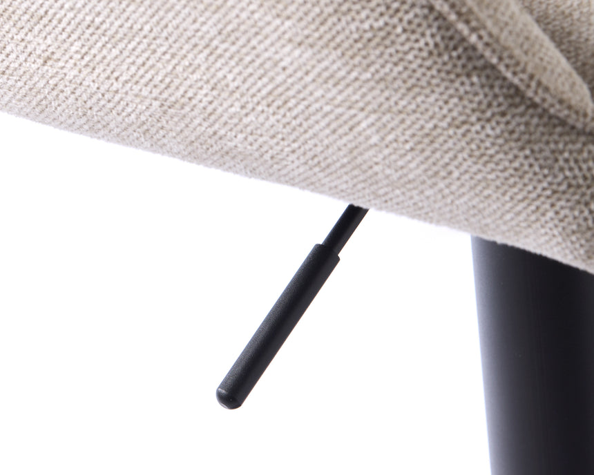 Scaun de bar reglabil NOLAN, culoare stripe sandMobCenter