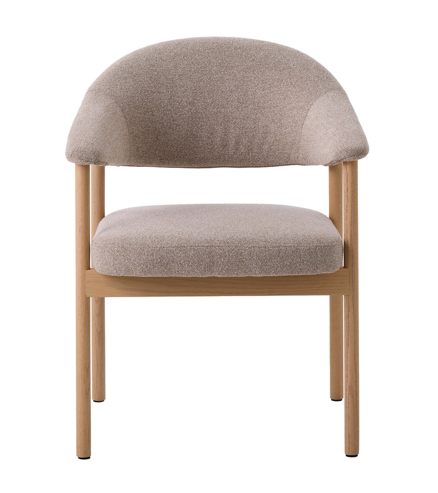 Scaun de dining ELK din stejar pigmentat albMobCenter