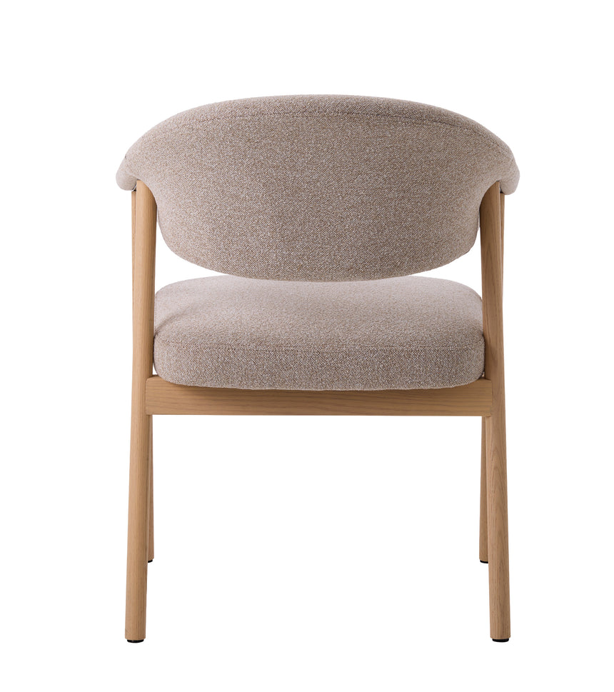 Scaun de dining ELK din stejar pigmentat albMobCenter