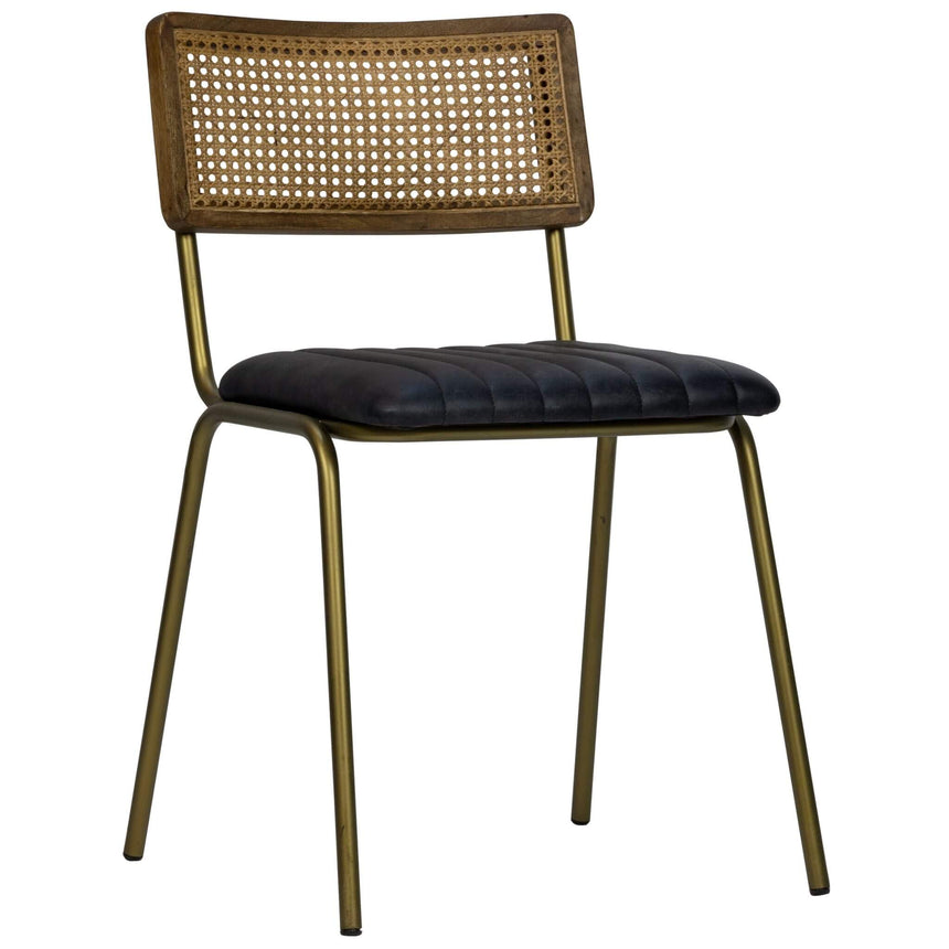 Scaun de dining Jens, în culoare negruMobCenter