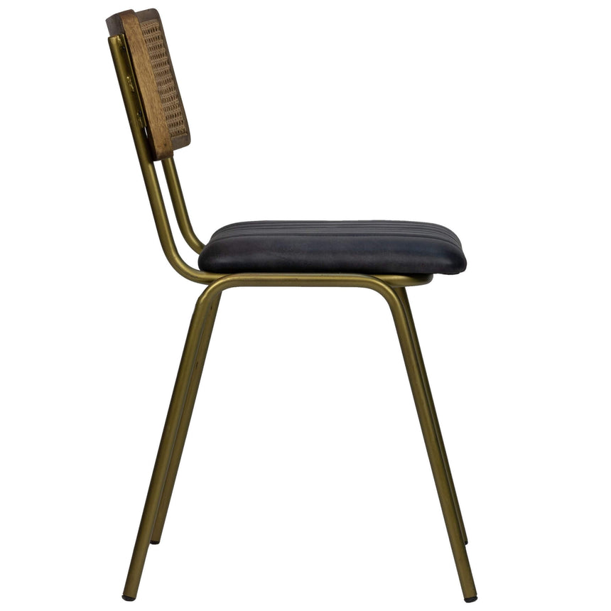 Scaun de dining Jens, în culoare negruMobCenter