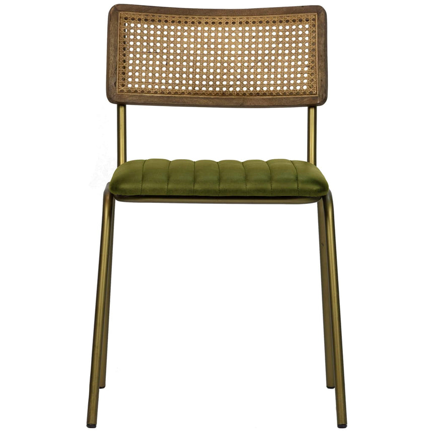 Scaun de dining Jens, în culoare verdeMobCenter