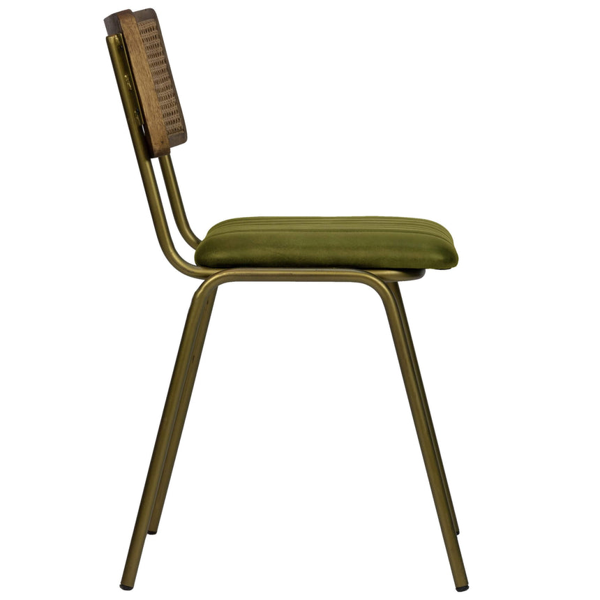 Scaun de dining Jens, în culoare verdeMobCenter