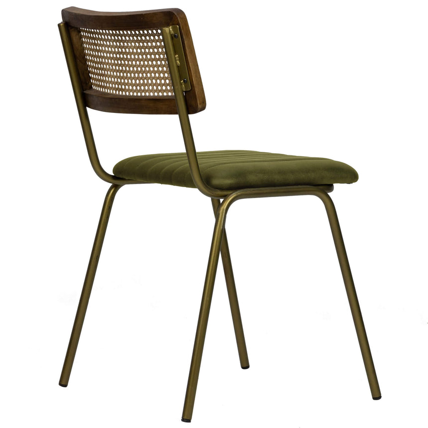 Scaun de dining Jens, în culoare verdeMobCenter