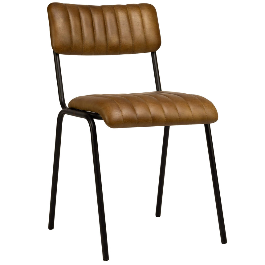 Scaun de dining Jenson, în culoare cognacMobCenter