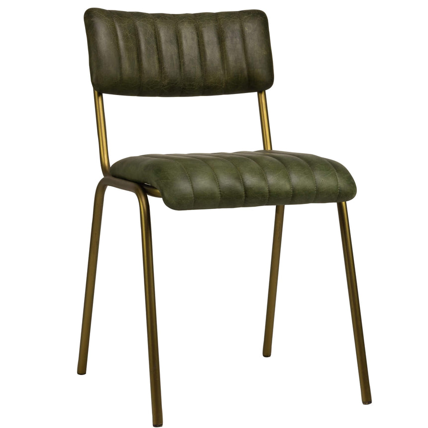 Scaun de dining Jenson, în culoare verdeMobCenter