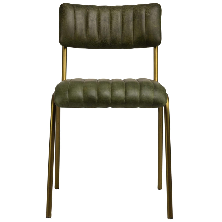 Scaun de dining Jenson, în culoare verdeMobCenter