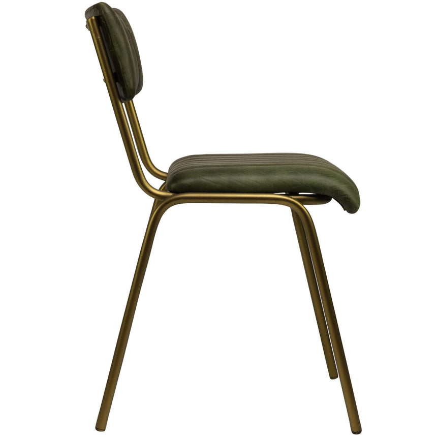 Scaun de dining Jenson, în culoare verdeMobCenter