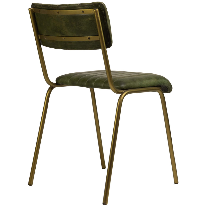 Scaun de dining Jenson, în culoare verdeMobCenter