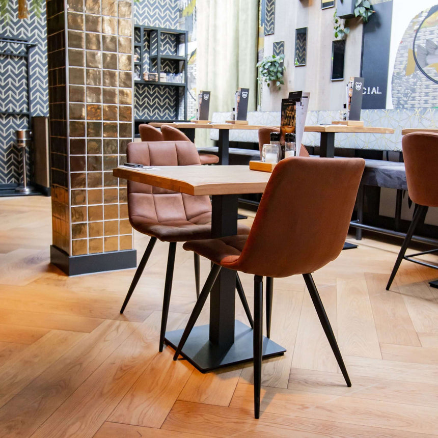 Scaun de dining Lauren, în culoare coniacMobCenter