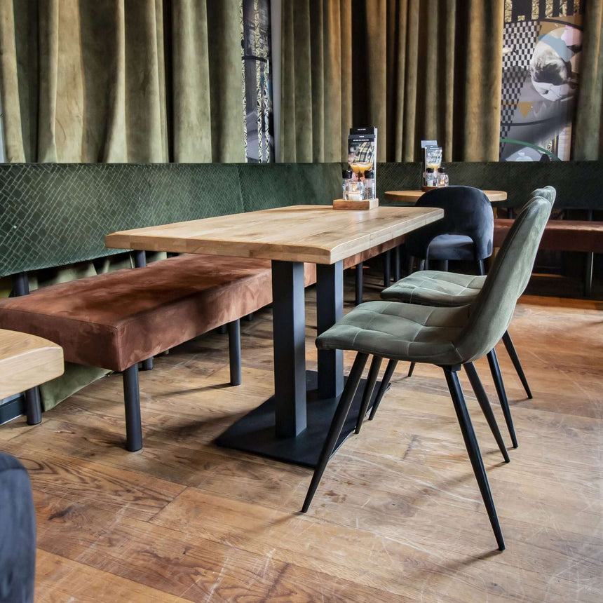 Scaun de dining Lauren, în culoare verdeMobCenter