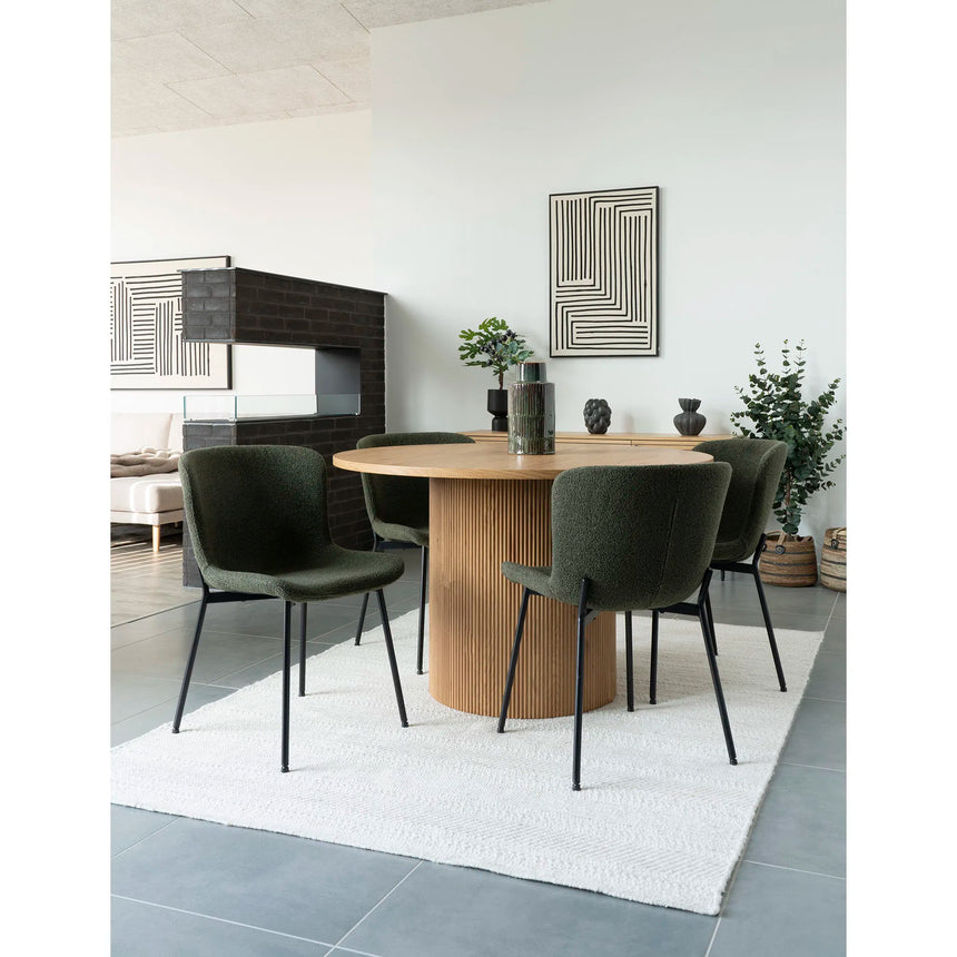 Scaun de dining Maceda - culoare verdeMobCenter