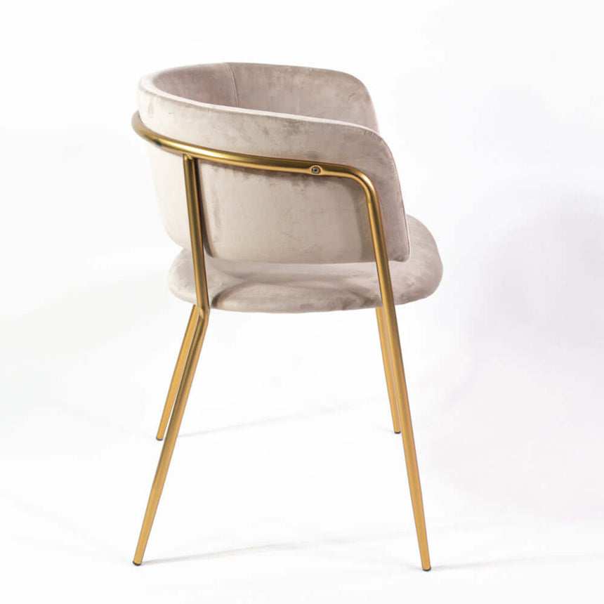 Scaun de dining Mia, culoarea bejMobCenter