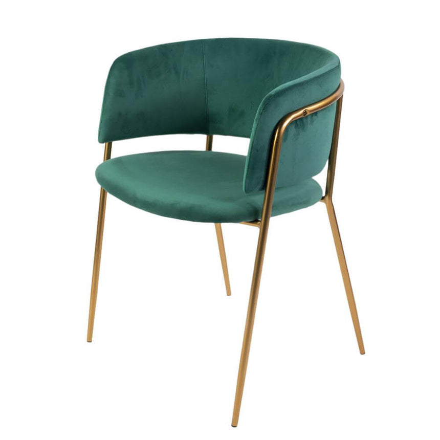 Scaun de dining Mia, culoarea verdeMobCenter